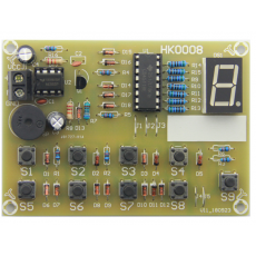 Конструктор HK0008 Семисегментный индикатор с кнопками и дешифратором CD4511