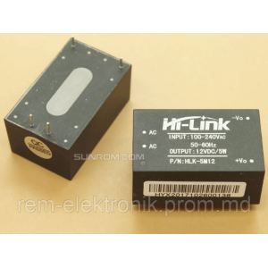 Источник питания AC-DC, HLK-5M12 (12V 5W)