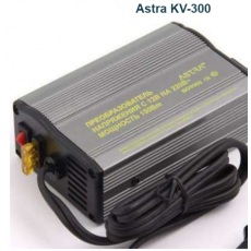 Преобразователь напряжения 12V на 220V,  Astra KV-300, с крокодилами на аккумулятор