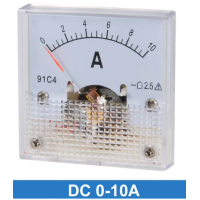 Амперметр постоянного тока, стрелочный SF45-91C4, DC 0-10A с шунтом Амперметр постоянного тока, стрелочный SF45-91C4, DC 0-10A с шунтом